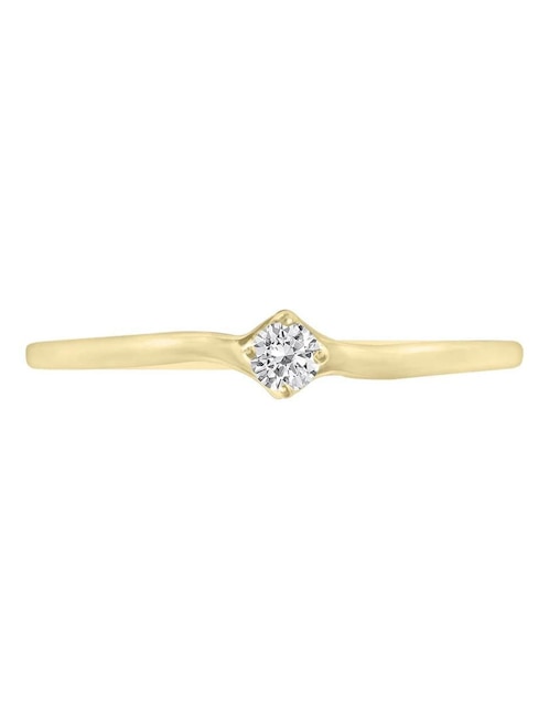 Anillo de compromiso "de" oro 14 k klamore della diamante
