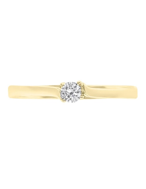 Anillo de compromiso de oro 14 k Kamill diamante 1