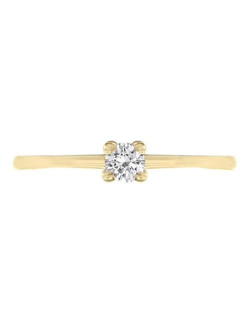 Anillo de compromiso de oro 14 k Issa diamante 1