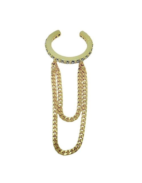 Aretes circulares Aretize de plata P 925 con acabado baño de oro zirconia
