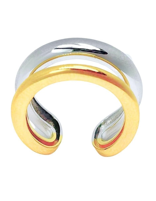 Aretes circulares Aretize de plata P 925 con acabado baño de oro