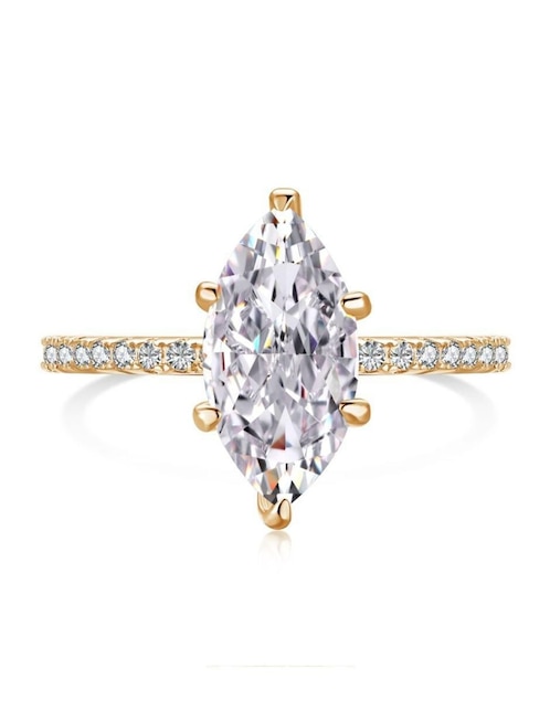 Anillo de compromiso de plata P 925 Selena zirconia 1