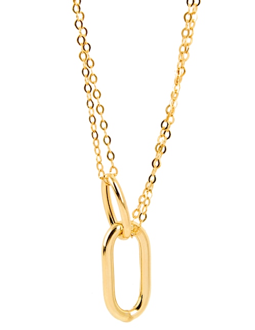 Collar ovalado de oro 14 K