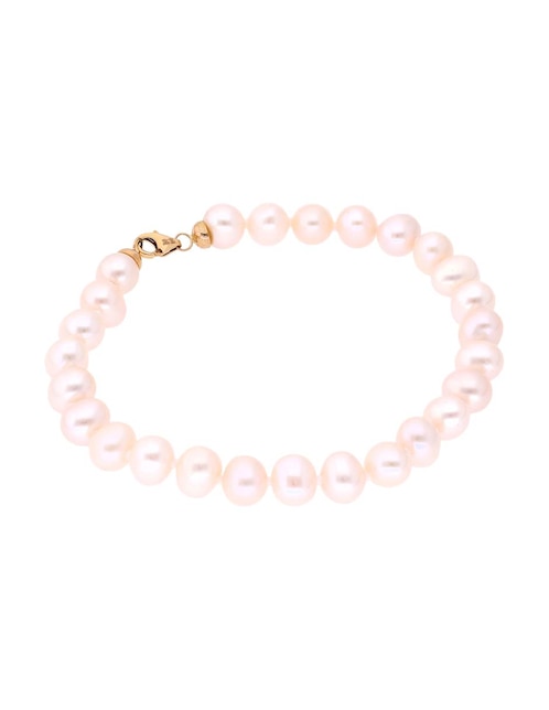 Pulsera Lusso de oro con perla 14 k