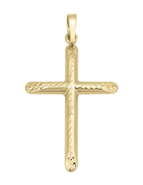 Dije de cruz Cristal Joyas de oro 14 K