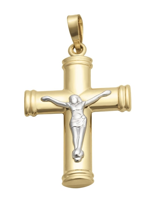 Dije de cruz Cristal Joyas de oro 14 K