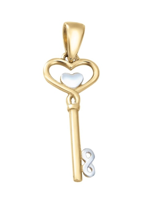 Dije de corazón Cristal Joyas de oro 14 K