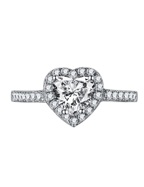 Anillo de compromiso de plata P 925 Yoiko Eterno zirconia