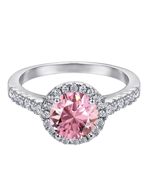 Anillo de compromiso de plata P 925 Yoiko Lunaria zirconia