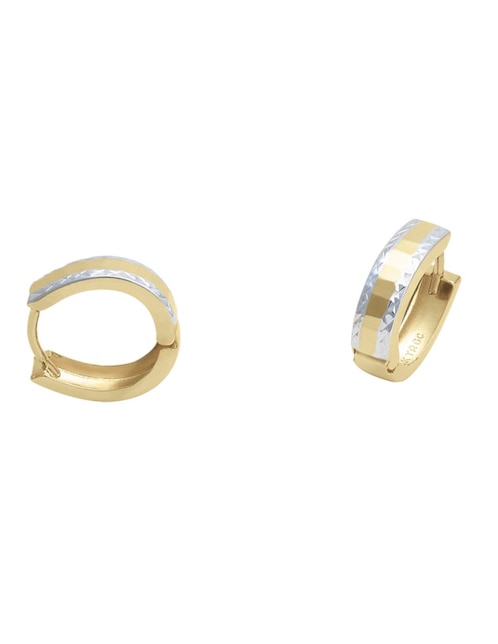 Aretes redondos Cristal Joyas de oro