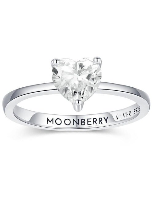 Anillo de corazón Moonberry P 925 de plata zirconia cúbica brillante
