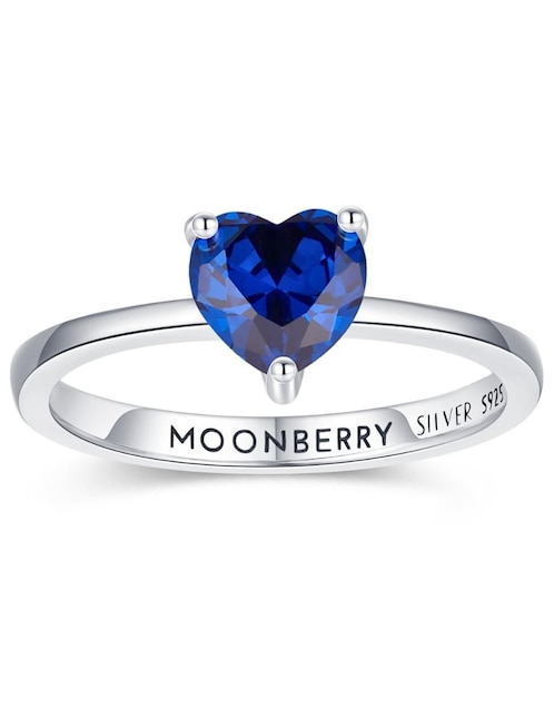 Anillo de corazón Moonberry P 925 de plata zirconia cúbica brillante