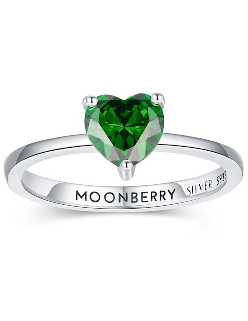 Anillo de corazón Moonberry P 925 de plata zirconia cúbica brillante