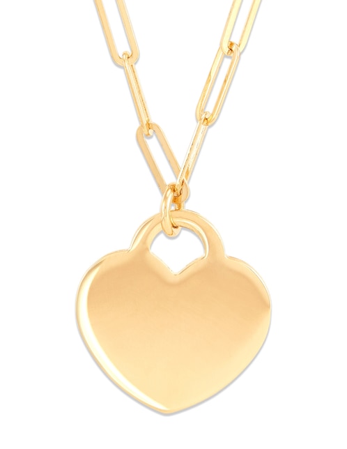 Collar de corazón de oro 14 K 1