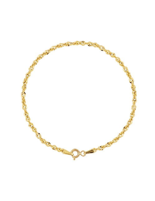 Pulsera de oro amarillo 14 k con acabado pulido 1