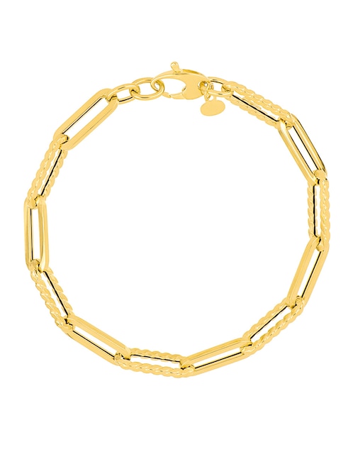 Pulsera Dinasti de oro amarillo 14 k con acabado brillante