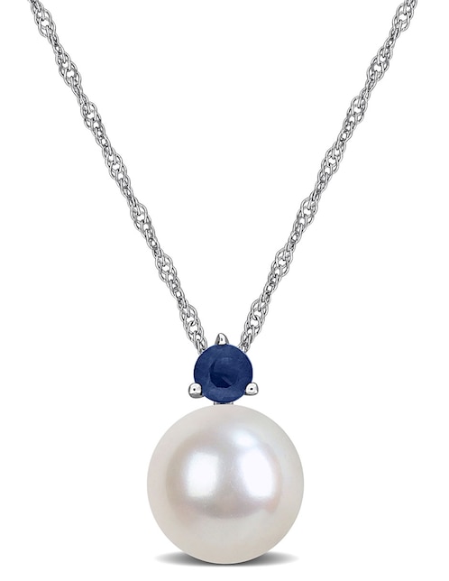 Collar de oro blanco 14 K 1