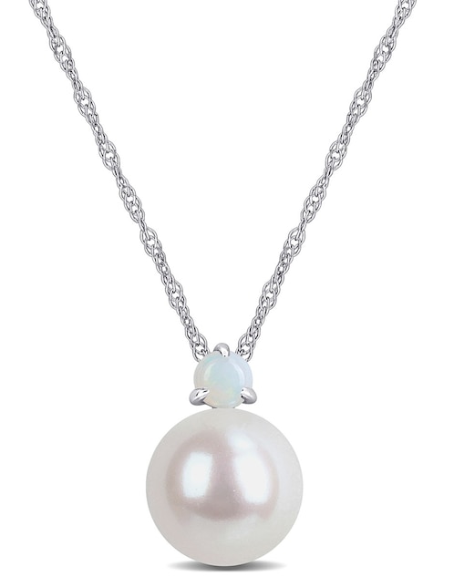 Collar de oro blanco 14 K 1