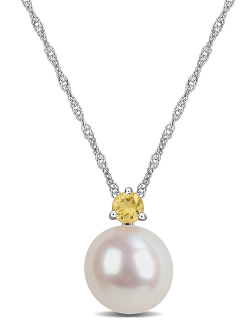 Collar de oro blanco 14 K 1