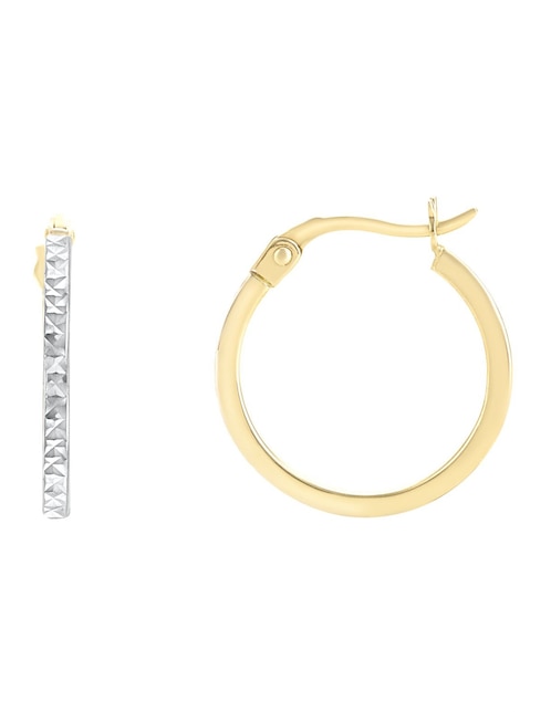 Arracadas Cristal Joyas de oro con acabado diamantado