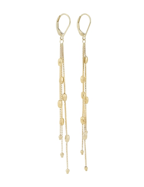 Aretes de borla de oro