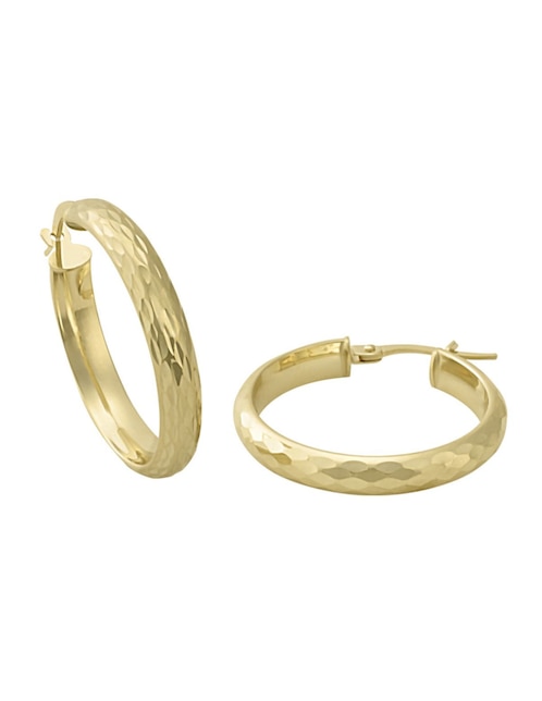 Arracadas Cristal Joyas de oro con acabado diamantado