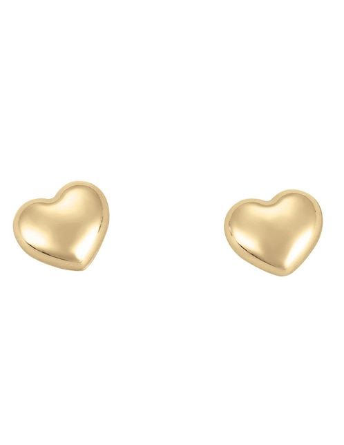 Broqueles de corazón Cristal Joyas de oro