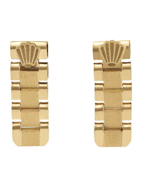 Aretes de eslabones de oro 1
