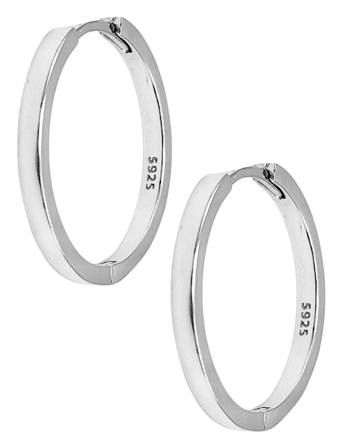 Arracadas de plata P 925 con acabado brillante