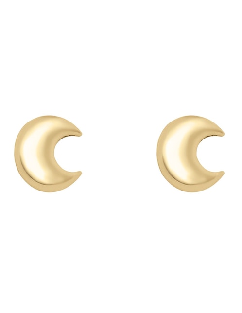 Broqueles de luna Cristal Joyas de oro