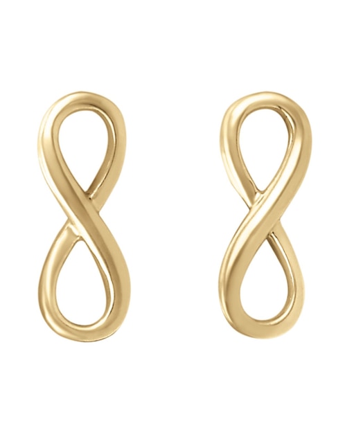 Broqueles de infinito de oro 1