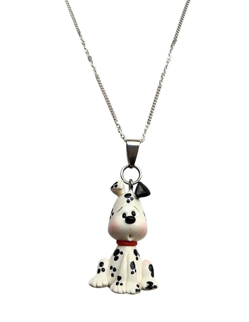 Collar con dije de perro Limerence By Claudia Herrera Dalmata de plata P 925
