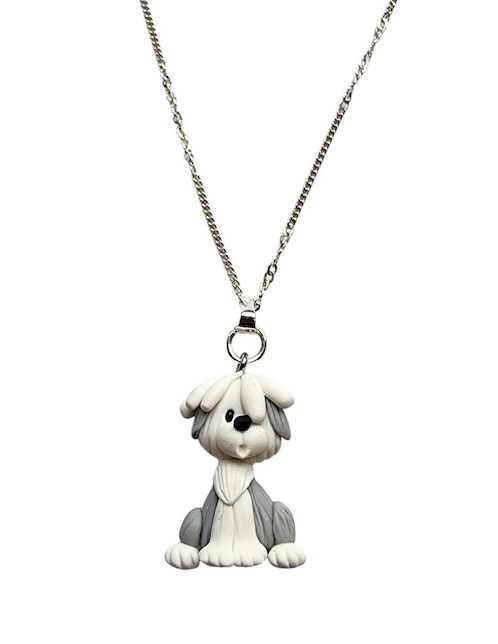 Collar con dije de perro Limerence By Claudia Herrera de plata P 925