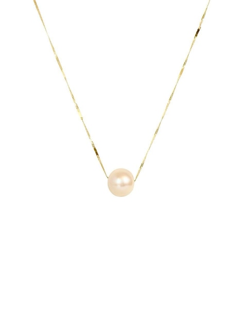 Collar de esfera Mancini de oro 10 K