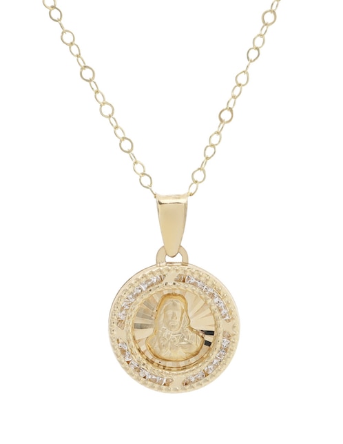 Collar sagrado corazón de oro 14 K 1