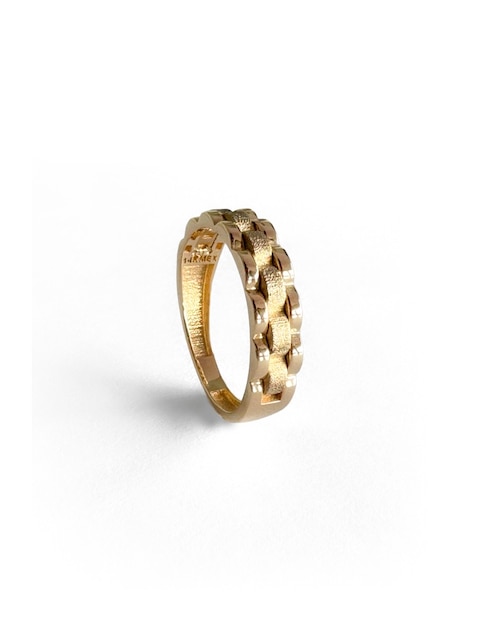 Anillo 14 k de oro pulido 3