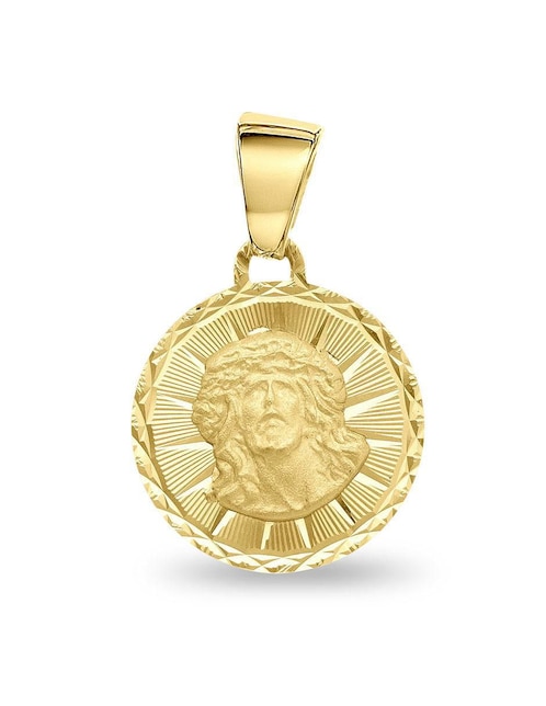 Medalla circular de oro 14 K 1