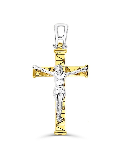 Dije de crucifijo Joyerías Bizzarro cristo de oro 14 K