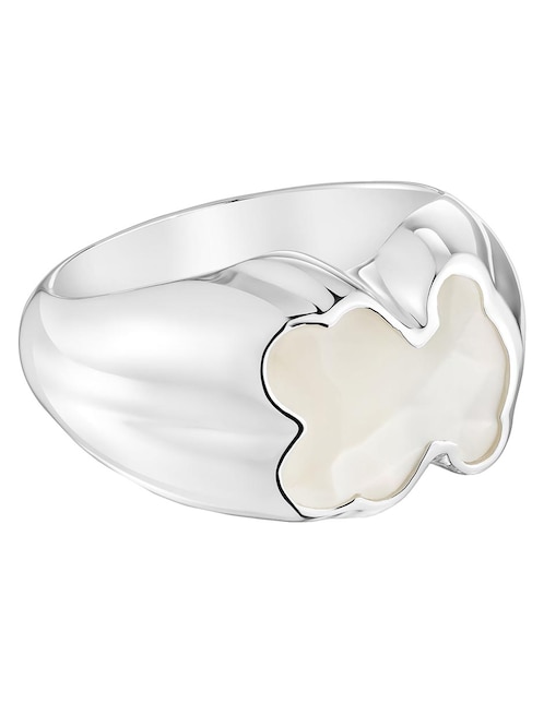 Anillo de oso Tous Icon Color P 925 de plata nácar brillante