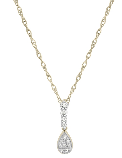 Collar de gota de oro 14 K 1