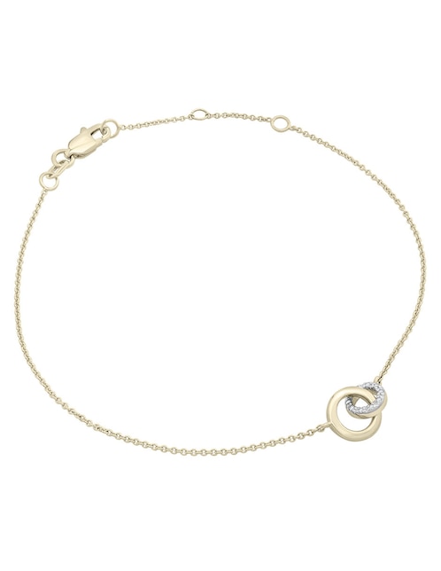 Pulsera Mjj Brillant Inc de oro 14 k Diamond Bracelet con acabado brillante