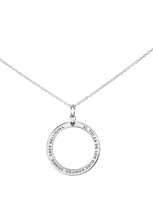 Collar con dije Teresa Díaz Joyería Mexicana Empowerment & Self-Love de plata P 925