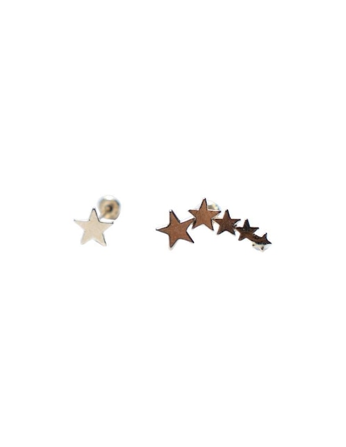 Set de aretes de estrella Mardía de oro