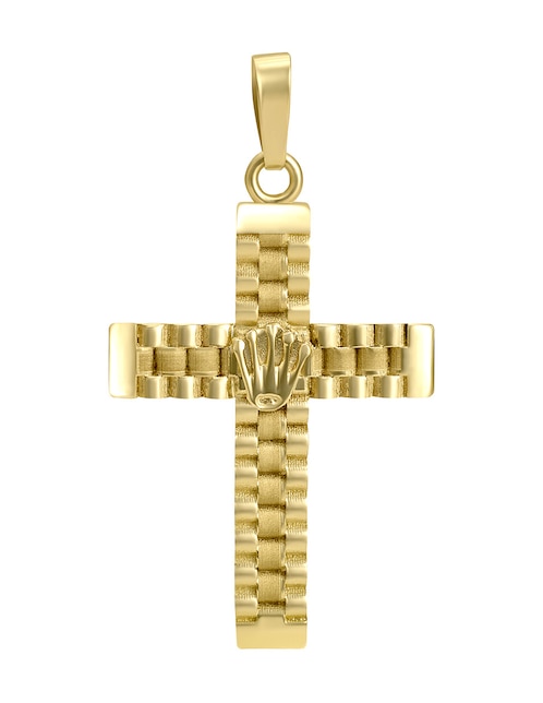 Dije de cruz Cristal Joyas de oro 14 K