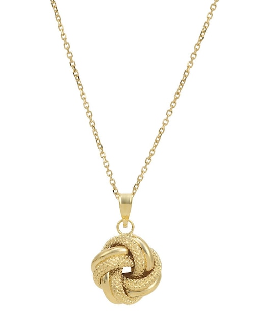 Collar con dije Cristal Joyas de oro 14 K