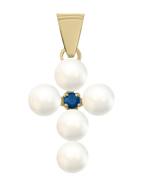 Dije de cruz Cristal Joyas de oro 14 K