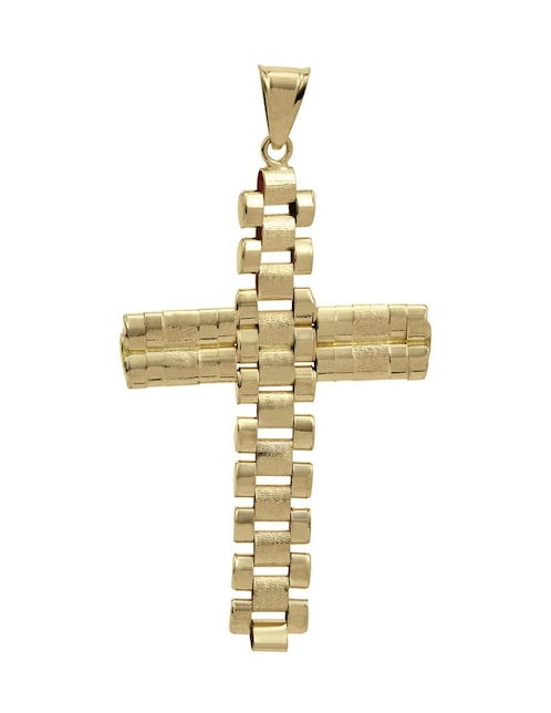 Dije de cruz Cristal Joyas de oro 14 K