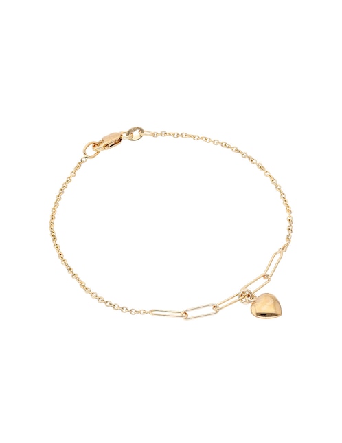 Pulsera de oro amarillo 14 K con acabado pulido 1