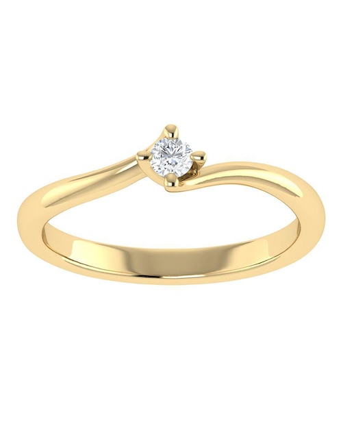 Argolla de oro amarillo 14 k diamante Argolla de oro amarillo 14 k diamante