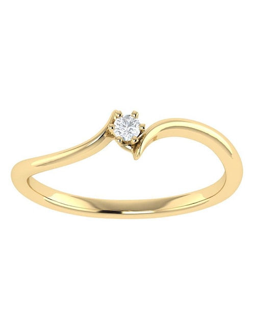 Argolla de oro amarillo 14 k diamante Argolla de oro amarillo 14 k diamante